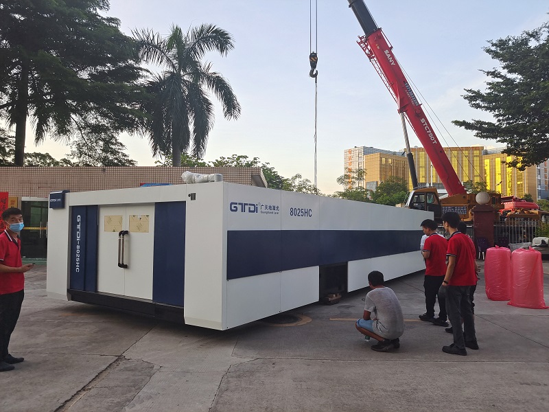 好博体育激光8025HC总线高功率12000W光纤激光切割机交付成功